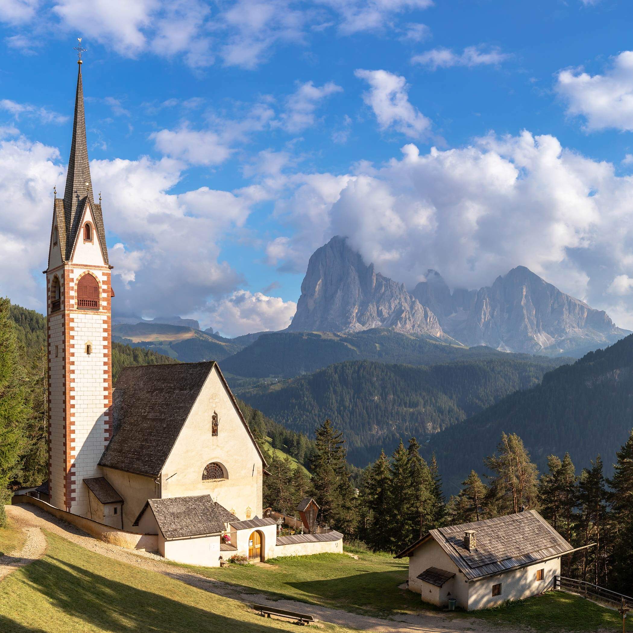 Panorama sul paesaggio, Ortisei