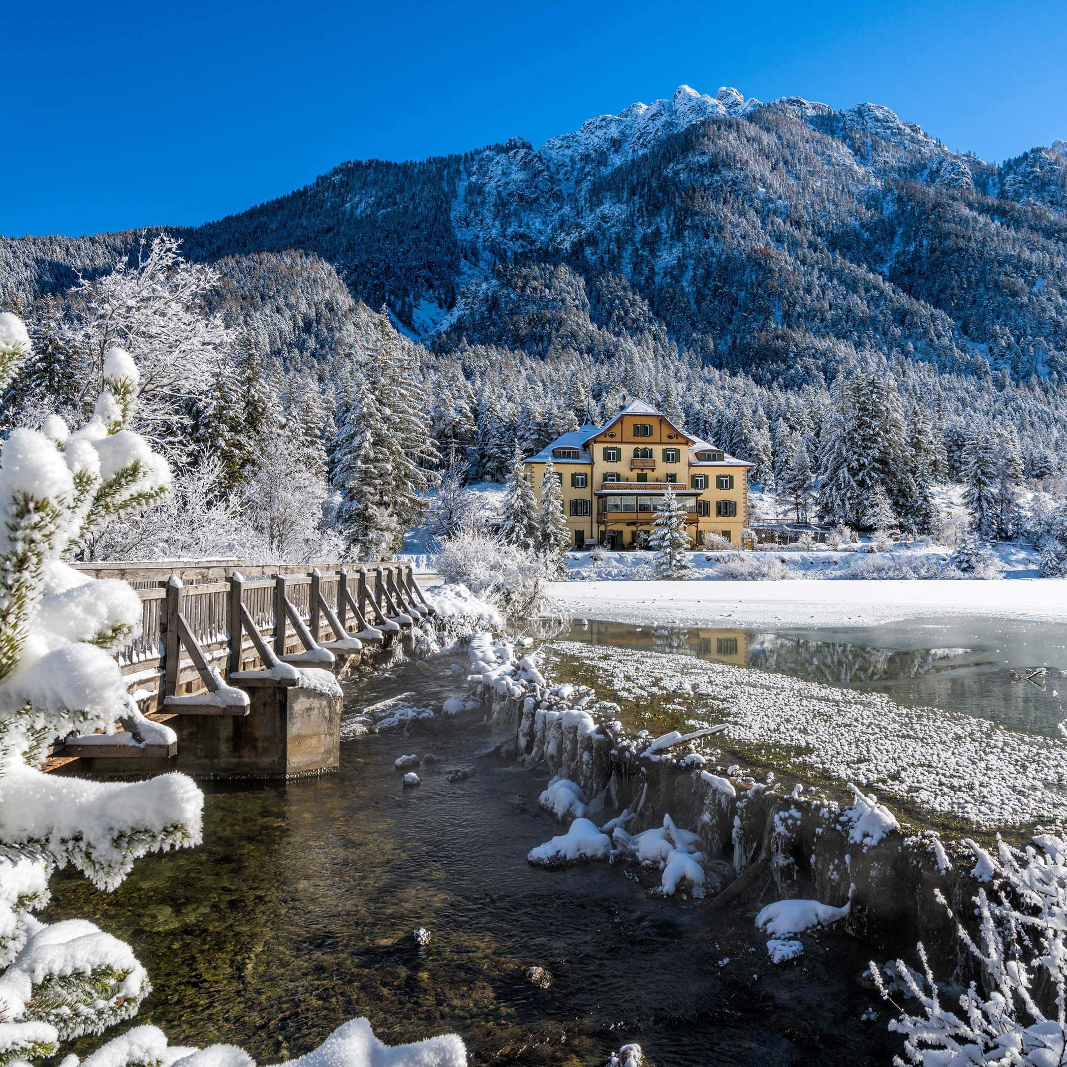 Lago di Dobbiaco in inverno - Alta Pusteria