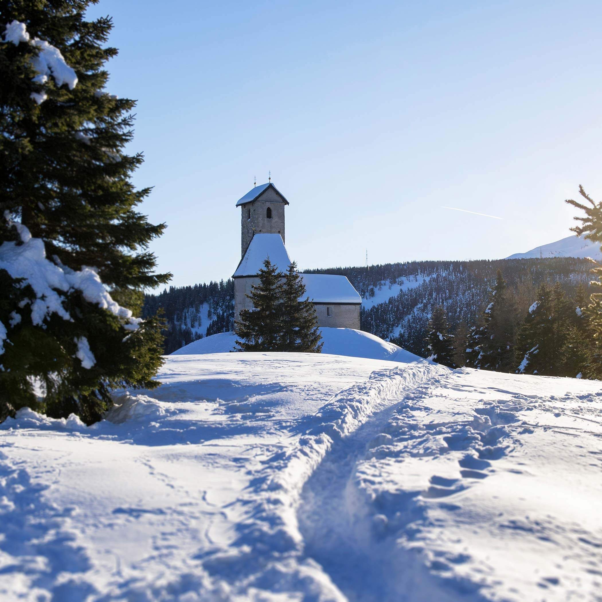 Monte San Vigilio in inverno